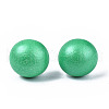 Pearlized Half Round Schima Wood Earrings for Girl Women EJEW-N048-001-06-1