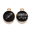 Alloy Enamel Pendants X-ENAM-S124-01B-08F-1