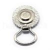 Alloy Rhinestone Snap Magnetic Brooch Making PALLOY-Q315-09-2