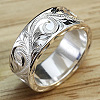 Sculptured Vine Pattern Brass Finger Rings for Women FS-WGD177A-02-2