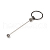 Iron Bar Beadable Keychain Clasps AJEW-R004-02B-2