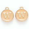 Golden Plated Alloy Enamel Charms ENAM-S118-06W-1