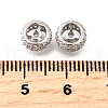 925 Sterling Silver Micro Pave Clear Cubic Zirconia Beads STER-F061-07P-2