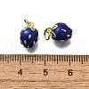 Brass Enamel Pendants KK-P295-35G-3