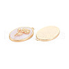 Brass Birth Floral Pendants KK-S364-290-2