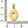 304 Stainless Steel Pendants STAS-K297-01G-O-3