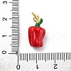 Brass Enamel Pendants KK-U066-03B-G-3