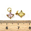 304 Stainless Steel Rhinestone Pendants STAS-E550-41G-3