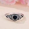 Brass Micro Pave Cubic Zirconia Finger Rings for Women FS-WGE7315-01-1