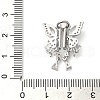 Brass Micro Pave Cubic Zirconia Slide Charms KK-G503-37P-03-3