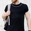 Anti-Tarnish Rhodium Plated 925 Sterling Silver Thin Dainty Link Chain Necklace for Women Men JN1096B-01-6