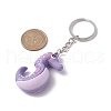 10Pcs 10 Styles Cartoon PVC Plastic Animal Pattern Number Pendant Keychain KEYC-JKC00703-4