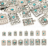 16Pcs 8 Styles Synthetic Turquoise Pendants FIND-TA0003-26-10