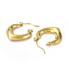 Ion Plating(IP) 304 Stainless Steel Hollow Teardrop Hoop Earrings for Women STAS-B034-14G-2