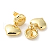 Brass Stud Earrings for Women EJEW-M258-12G-2