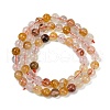 Natural Ferruginous Quartz Beads Strands G-U026-A08-6mm-3