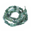 Natural Green Onyx Agate Beads Strands G-S363-047-2
