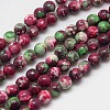 Synthetic Fossil Beads Strands G-L028-8mm-01-1