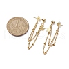 Golden 304 Stainless Steel Stud Earrings EJEW-JE05733-01-3