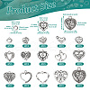 120PCS Tibetan Style Alloy Charms TIBEP-TA0001-31-4