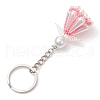 Glass Seed Bead with Acrylic Angel Keychain KEYC-MZ00026-6