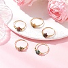 Natural Indian Agate Rings RJEW-JR00895-1
