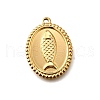 304 Stainless Steel Pendants STAS-C122-05G-1