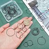 Unicraftale 40Pcs 4 Style 316L Surgical Stainless Steel Hoop Earring Findings STAS-UN0027-93-2