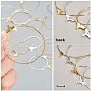 Brass Hoop Earring Findings KK-PH0036-14-4