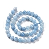 Round Natural Aquamarine Bead Strands G-F289-03-8mm-3