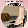   2 Pairs 2 Colors Women's Detachable ABS Plastic Imitation Pearl Beaded Shoe Laces for High Heels FIND-PH0007-46-5