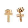PVD Vacuum Plating 304 Stainless Steel Stud Earrings for Women EJEW-A048-47B-G-2
