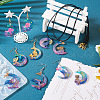  1Pc Animal with Moon Pendant Silicone Mold DIY-TA0005-89-7