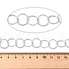 304 Stainless Steel Textured Ring Link Chains CHS-C018-10P-3