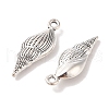 Spiral Shell Tibetan Style Alloy Pendants TIBEP-R344-40AS-LF-2