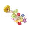 Resin Button Tree of Life Decorations PALLOY-JF03414-01-5