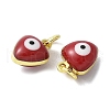 Brass Enamel Charms KK-S518-03K-G-3
