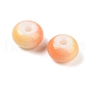 Opaque Spray Painted Glass Beads X1-GLAA-G118-01D-2