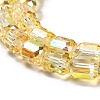 Electroplate Glass Beads Strands EGLA-D030-19G-3