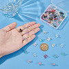 HOBBIESAY 100Pcs Transparent Glass Butterfly Charms FIND-HY0003-79-3