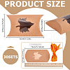 BENECREAT 30Pcs Maple Leaf Pattern Kraft Paper Pillow Candy Boxes CON-BC0007-48-2