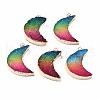 Natural Druzy Agate Pendants G-Q998-037H-1