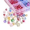 565Pcs 15 Style Transparent Spray Painted Glass Beads Strands GLAA-YW0001-47-4