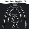 SUPERFINDINGS 4Pcs 4 Style ABS Pearl Beaded Bag Strap FIND-FH0005-32B-2