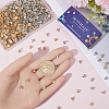 SUNNYCLUE 600Pcs 2 Colors CCB Plastic Cup Pearl Peg Bails Pin Pendants CCB-SC0001-04-3