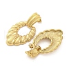 Ion Plating(IP) 304 Stainless Steel Stud Earrings for Women EJEW-N054-24G-2