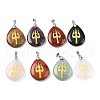 Natural Mixed Gemstone Pendants G-F786-09B-1