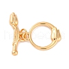 Brass Toggle Clasps KK-S403-19G-1
