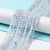 Natural Aquamarine Beads Strands G-J400-E18-01-2