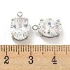 304 Stainless Steel Pendants Cubic Zirconia Pendants STAS-L278-009P-A01-3